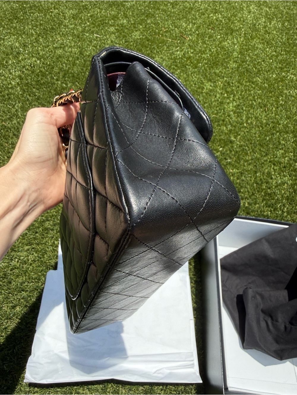 Chanel Vintage Black Quilted Lambskin Double Flap Bag S10 (2005-2006) - Picture 12 of 14